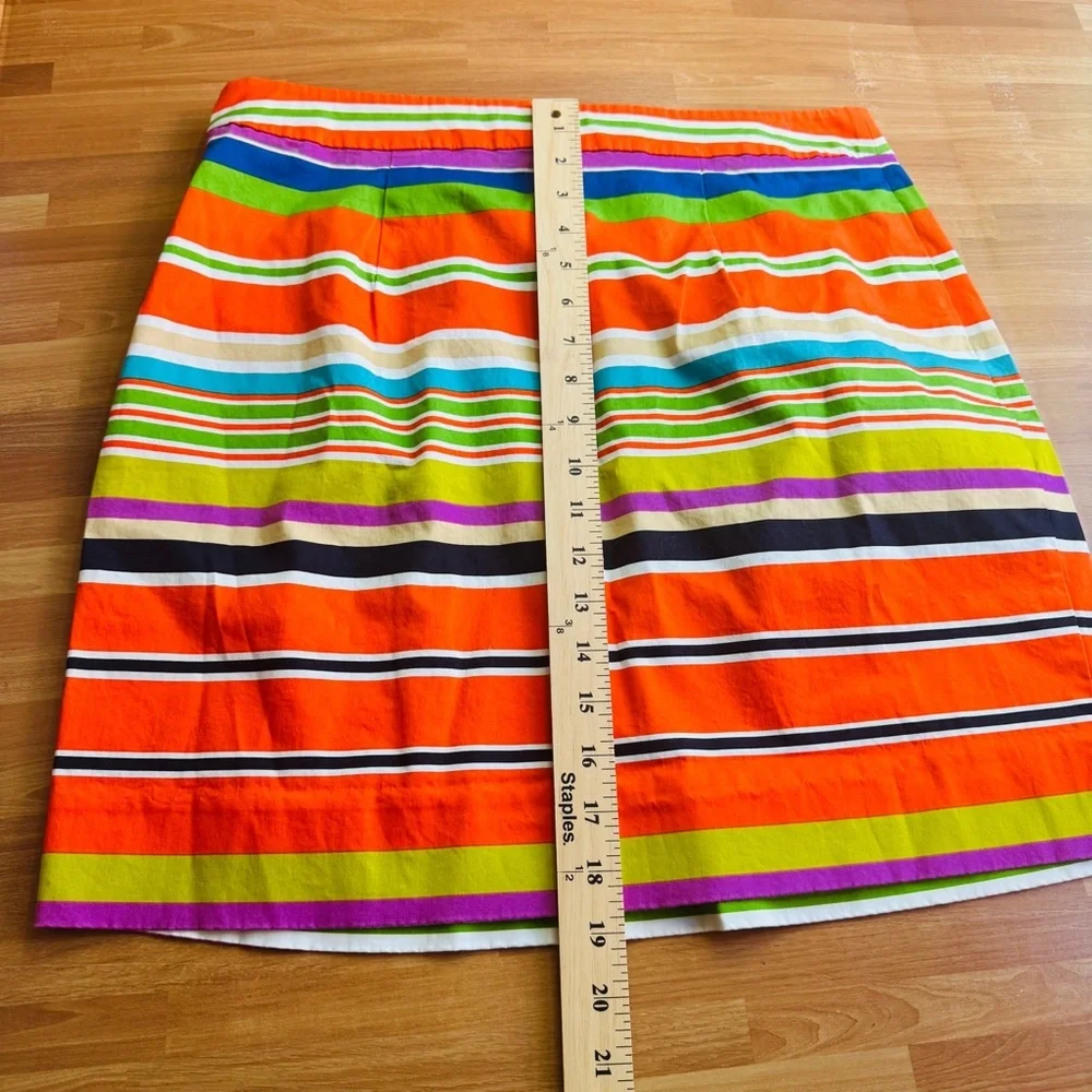 Kate spaded striped short skirt size 12 nwot